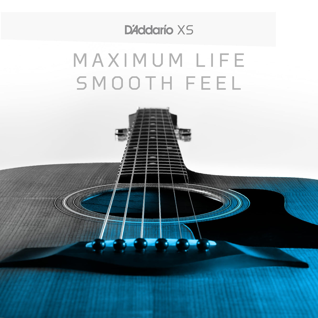 D'Addario Cuerdas para guitarra – XS Phosphor Bronze Coated Acoustic Guitar Strings – XSAPB1152-B25 – Máxima vida con tacto suave y tono excepcional – para guitarras de 6 cuerdas – 11-52 luz