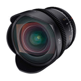 Samyang MF 14 mm T3,1 VDSLR MK2 Nikon F – Lente de Gran Angular T3.1 Ultra Gran Angular Cine y vídeo para Nikon F Mount, 14 mm de Distancia Focal Fija, Follow Focus Coronas dentadas de Formato