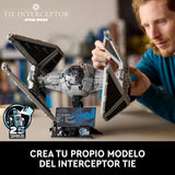 LEGO Star Wars Interceptor Tie Maqueta para Adultos de Construcción Ultimate Collector Series, Caza Estelar para Exponer y Coleccionar, Regalo para Hombres y Mujeres Fans de UCS 75382