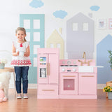 Rosa Cocina de Juguete de Madera de Teamson Kids Horno Niños TD-12302P