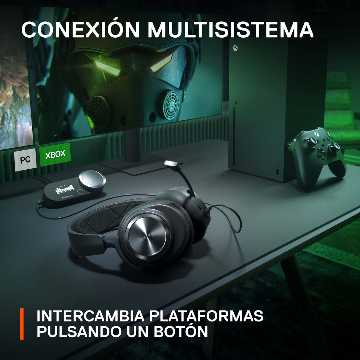 SteelSeries Arctis Nova Pro - Cascos Xbox Con Cable - Audio alta res - Audio espacio 360° - GameDAC Gen 2 - Micro ClearCast Gen 2 - Xbox, PC, PS5, PS4, Switch 2