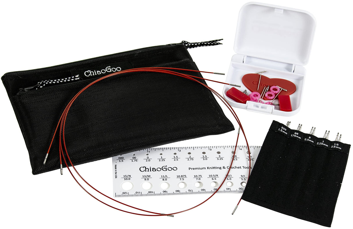 ChiaoGoo TWIST Lace inter. needle set 10cm 1.50-2.50mm - 1pc