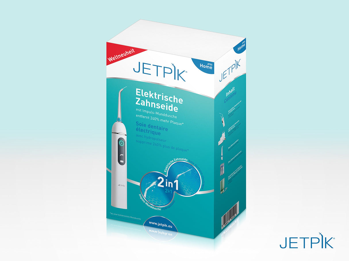 jetpik 50 Home 2 en 1 seda dental eléctrico con Hidropropulsor para casa