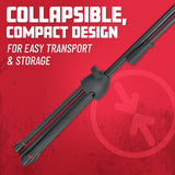 Gator Frameworks Soporte de micrófono con trípode Deluxe con embrague de altura ajustable y pértiga simple (GFW-MIC-2110)
