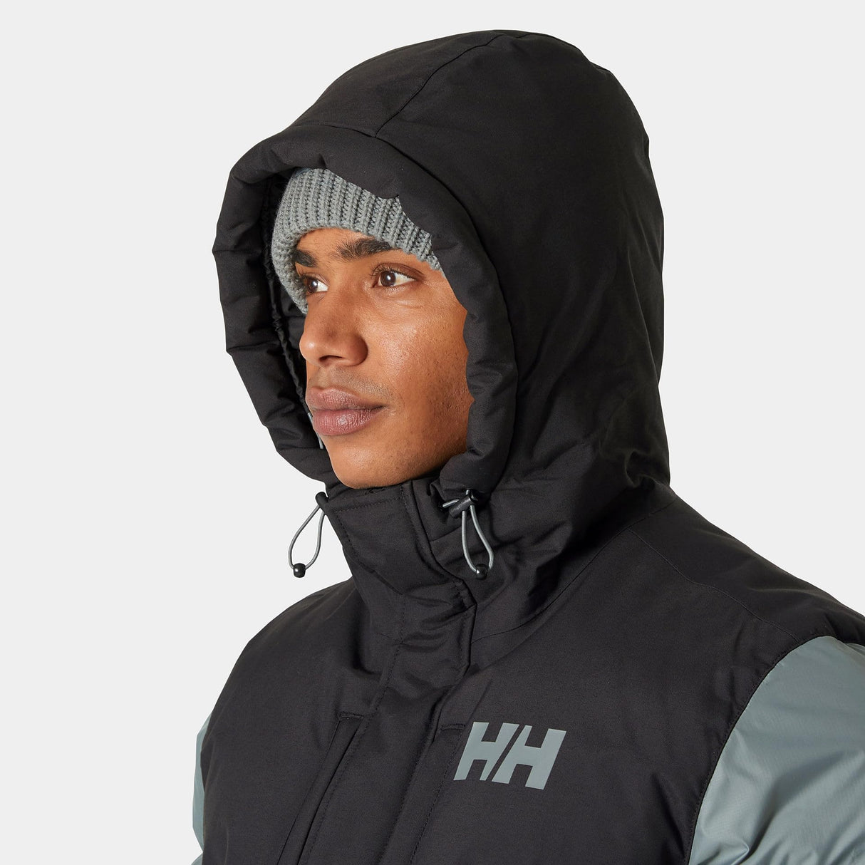Helly Hansen Chaqueta Larga Active Puffy Abrigo, 485 Cactus Gris, XXL para Hombre