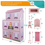 WOOMAX - Casa de muñecas de Madera (ColorBaby 85293)