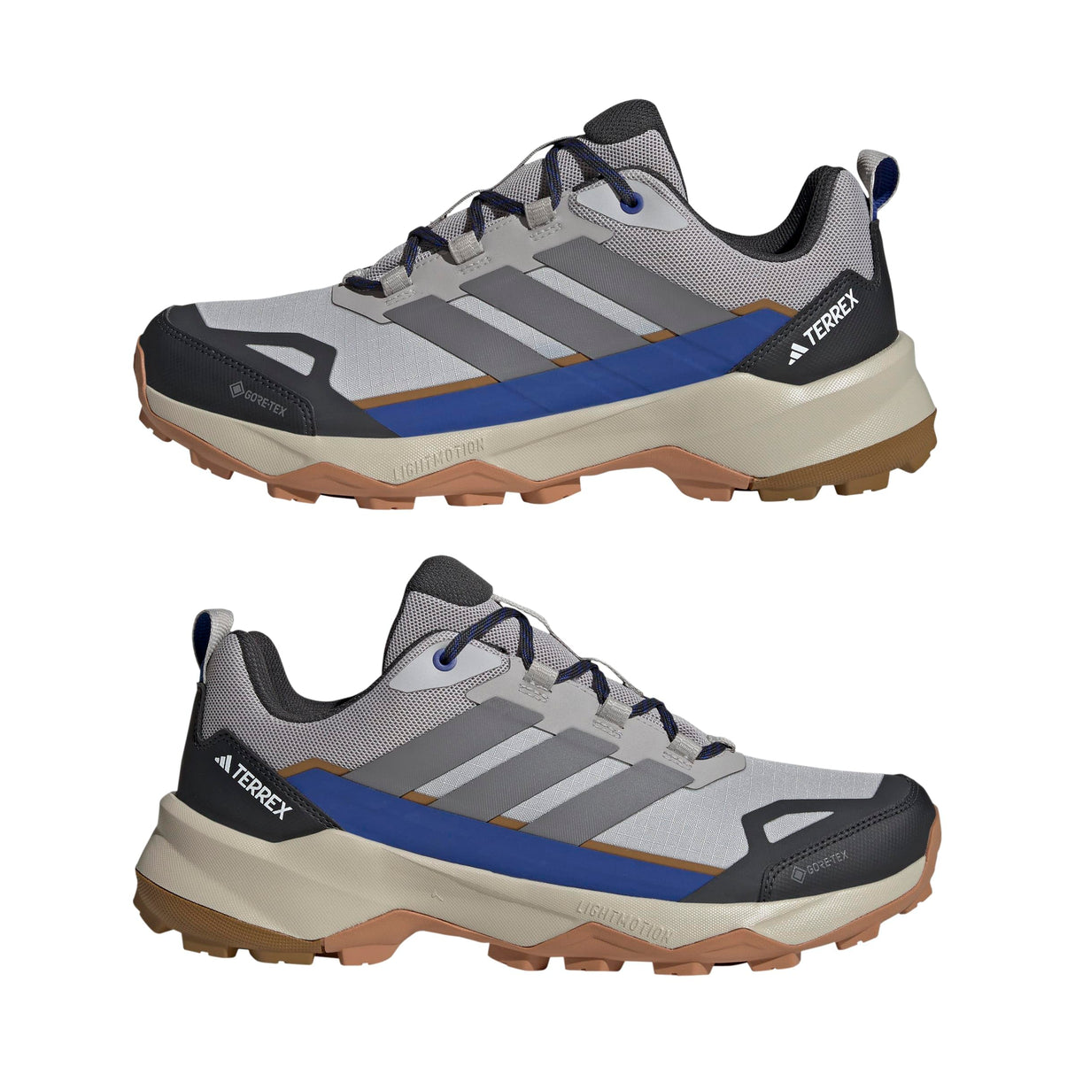 adidas Terrex Skychaser AX5 Gore-Tex Hiking Shoes, Zapatos de Senderismo Hombre, Grey Two/Grey Four/Semi Lucid Blue, 44 2/3 EU