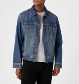 Wrangler Classic Jacket, Chaqueta Vaquera Hombre, Azul (Mid Stone 14V), XXX-Large