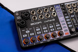 Zoom L6 - Grabador y mezclador de audio digital de 6 canales, 2 entradas combo + 4 estéreo, ecualizador de 3 bandas, 1 salida maestra - Adaptador de red AD-17 integrado y cable USB