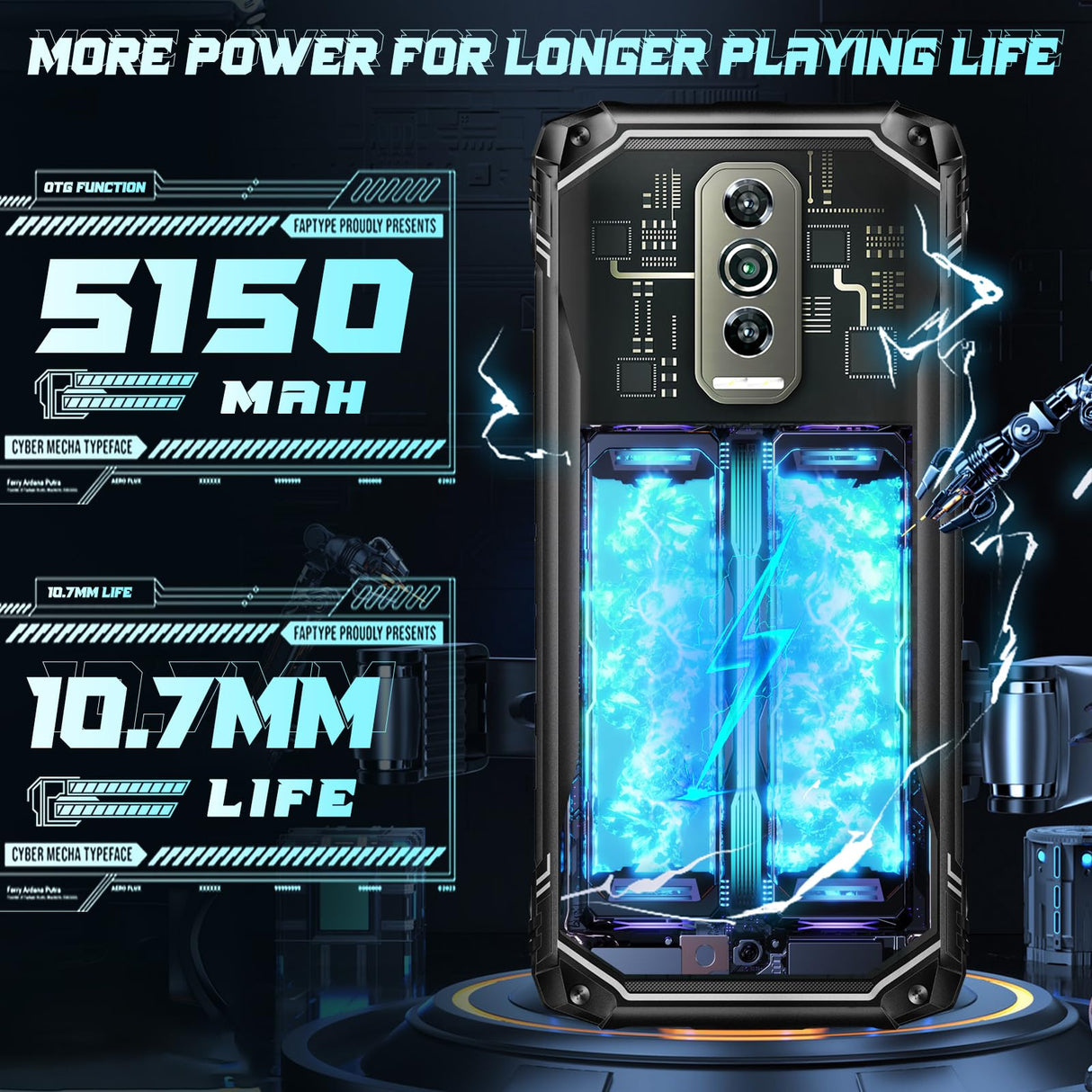 DOOGEE Blade 10 Ultra Rugged Smartphone Android 14 (2024) / IP68/IP69K 4G Dual SIM