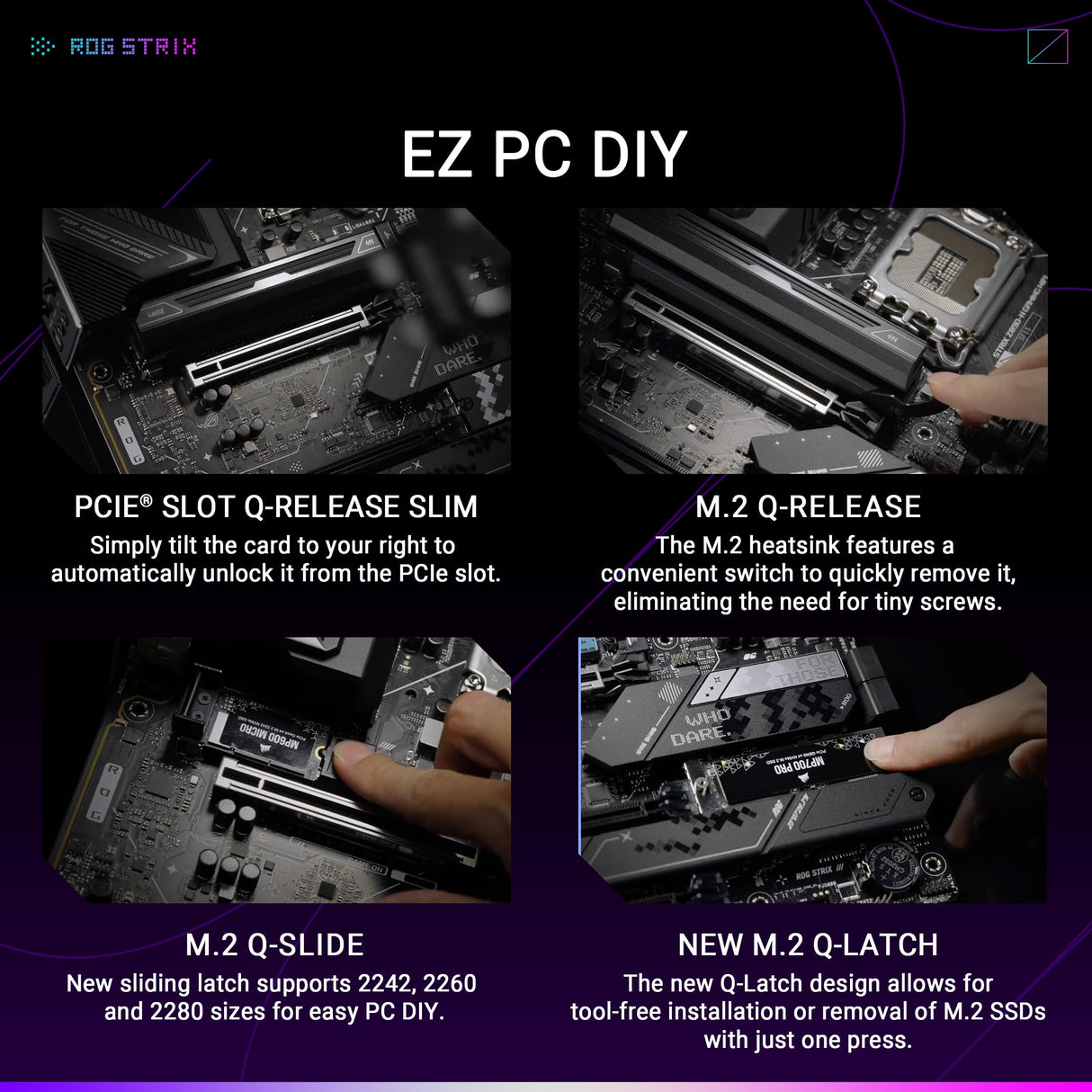 ASUS ROG Strix Z890-H Gaming WiFi - Placa Base ATX, IA optimizada, 16+2+1+2 etapas de Potencia, DDR5, PCIe 5.0, Cuatro Ranuras M.2, WiFi 7, overclocking con IA, Redes con IA II, iluminación Aura Sync
