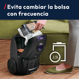 Hoover HE1 Compact – Aspirador con Bolsa para Suelos Duros y alfombras, con Cable, Filtro EPA, Bolsa de 2,5L, Accesorios Integrados y Radio de acción de 7,5 m [HEZ107HM]