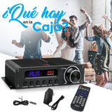 Pyle Amplificador de Audio, para el hogar, 100W, Bluetooth, Inalambrico, Receptor Estereo de Potencia de Cine en casa de 5.1 Canales, Sonido Envolvente con HDMI, AUX, FM, Entrada de Altavoz subwoofer