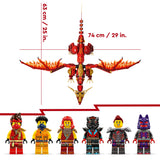 Lego Ninjago Dragón Fuente del Movimiento de Juguete, Juego Ninja de Aventuras y Lucha con 6 Minifiguras Inc. Kai y Espada Catana, Regalo de Cumpleaños para Niños y Niñas de 12 Años o Más 71822