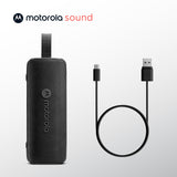 Motorola Sound - Altavoz Inalámbrico Bluetooth ROKR 600 - Potente Sonido de 30W, Resistente al Agua y Polvo, Función Broadcast para Conectar 20+ Altavoces, 6 Horas de Reproducción, Negro