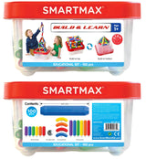 SmartMax - Build & Learn, Magnetic Discovery Construction Set with 2D & 3D Challenges, 100 pieces, 1+ Years