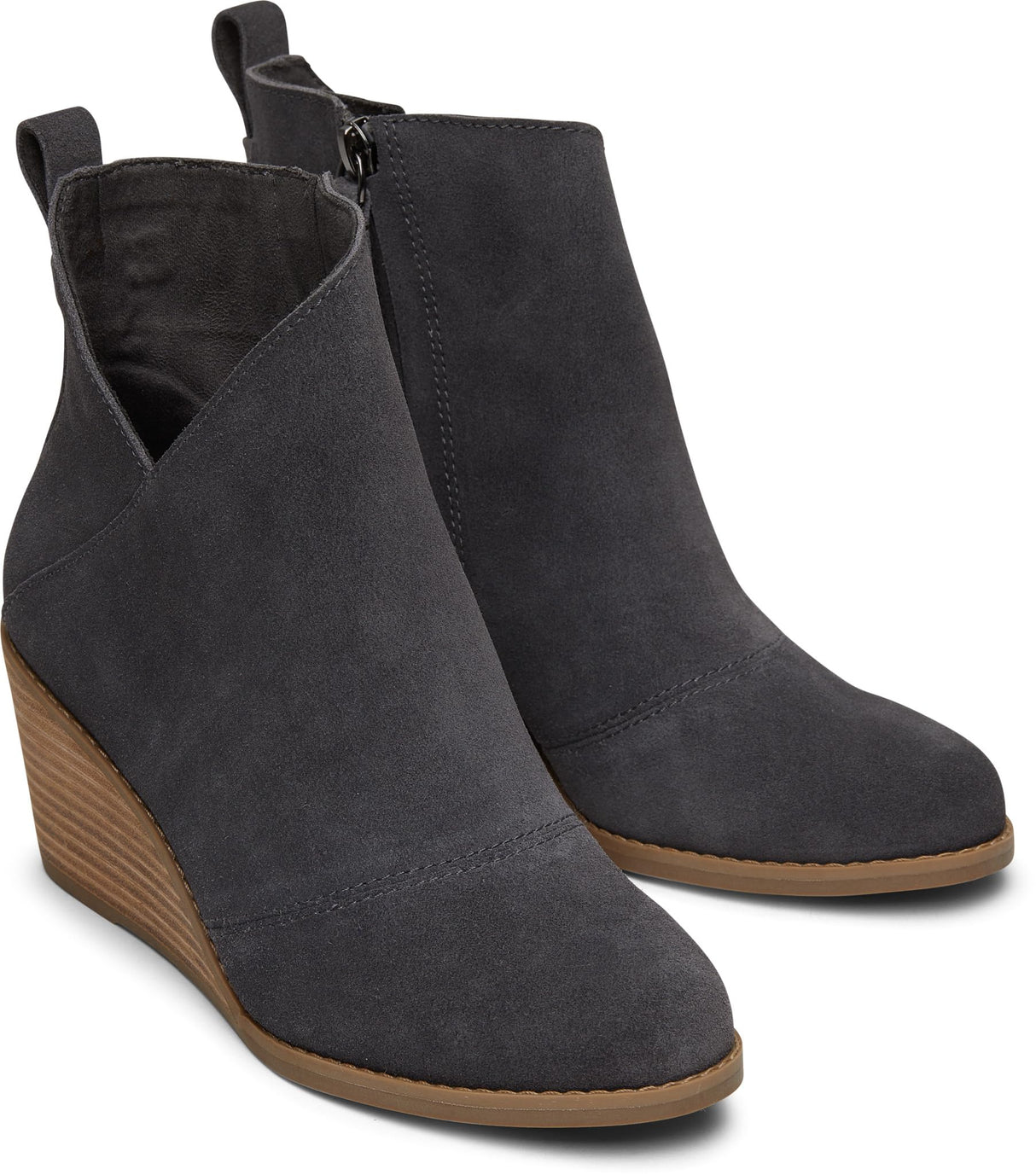 TOMS Sutton, Botas Cortas al Tobillo Mujer, Ante de Hierro Forjado, 38 EU