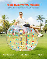 VEVOR Pelotas de Parachoques Inflables,1 Unidad, 1,5 m, Diseño de Sumo, PVC, 0,8 mm de Grosor, para Deportes al Aire Libre, Juegos en Equipo, Juguete para Jardín, Patio y Parque, 1,5 x 1,5 x 1,2 m