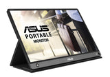 ASUS Monitor portátil inalámbrico USB ZenScreen GO MB16AWP: 15,6", IPS, USB tipo C, mini-HDMI, Batería integrada, Antiparpadeo, Luz azul de baja intensidad, Rosca para trípode. 250cd/m². Negro