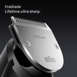 Braun Recortadora De Barba Series 7 BT7525, +7 Accesorios Para Barba, 40 Longitudes, Lámina ProBlade, Gris