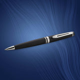 Waterman Expert Ballpoint Pen, Matt Black Chrome Trim with Medium Point