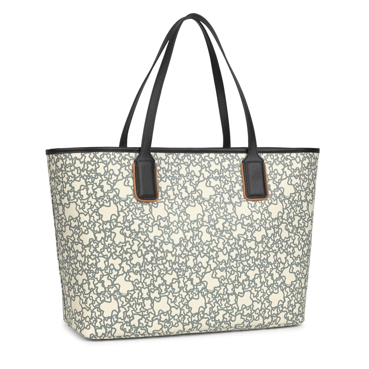 TOUS, CAPAZO XL. K MINI para Mujer, Beige/Negro, SUPER GRANDE