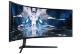 Samsung LS49AG952NUXEN - Monitor Gaming de 49" DQHD (5120x1440, VA, Quantum Mini-LED, HDMI 2.1, USB 3.0, DisplayPort, Curvo 1000R, 32:9, 240 Hz, 1ms, G-Sync, FreeSync, Auto Source Switch+), negro