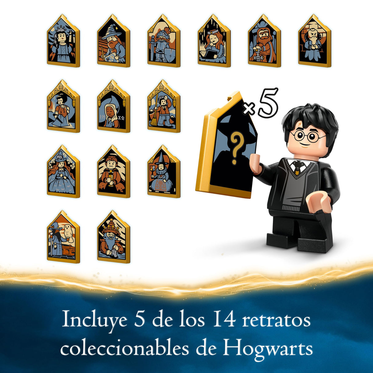 Lego Harry Potter Castillo de Hogwarts: Gran Comedor de la Escuela de Magos de Juguete, 11 Minifiguras Incluidas Hermione Granger y Ron Weasley, Regalo para Niños y Niñas de 10 Años o Mas 76435