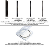 B+W 007 Filtro de protección, Filtro Transparente (77 mm, T-Pro, Acabado Titanio, MRC Nano, 16 Veces Recubierto, superfino, Premium)