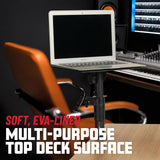 Gator Frameworks Soportes de escritorio con pinza para monitor de estudio y altavoz con superficie acolchada de espuma EVA, ángulo ajustable de 0° a 15° - Juego de 2 (GFWSPKSTMNDSKCMP)