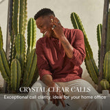 House of Marley Redemption ANC 2 Auriculares Inalámbricos con Cancelación Activa de Ruido - IPX5 True Wireless, 24H de Reproducción, Bluetooth con Micrófono, Control Táctil, USB-C, Crema