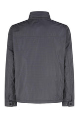 Geox M Litio Short Jkt Chaqueta, Perla ahumada/Negro, 56 para Hombre
