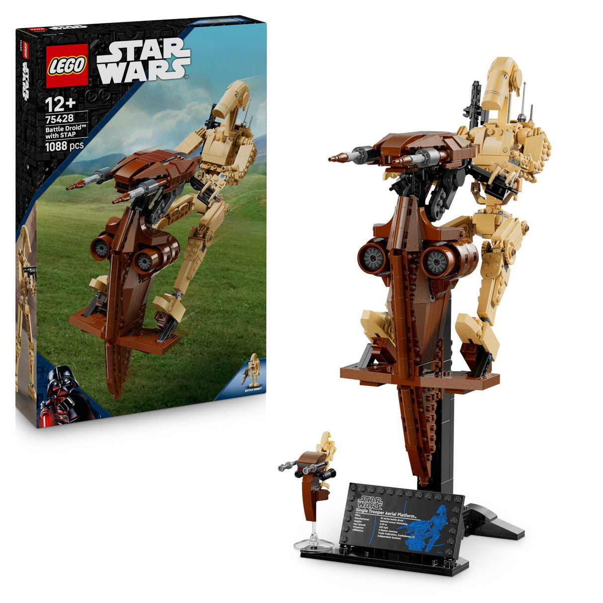 LEGO Star Wars 75428 Droide de Combate con STAP - Figura Articulada de Juguete - Decoración del Dormitorio - Regalo para Niños y Niñas de 12+ Años y Adolescentes Fans de La Amenaza Fantasma