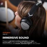 Auriculares para V-Drums Roland VMH-D1 | Diseñados por Roland y V-MODA para V-Drums y todos los kits de batería electrónica | Sonido inmersivo | Confort prolongado