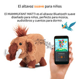 TechniSat Matti el MAMMUFANT - Altavoz Bluetooth con luz Nocturna para niños (Reproductor de Audio, Concha para MP3 y batería Potente)