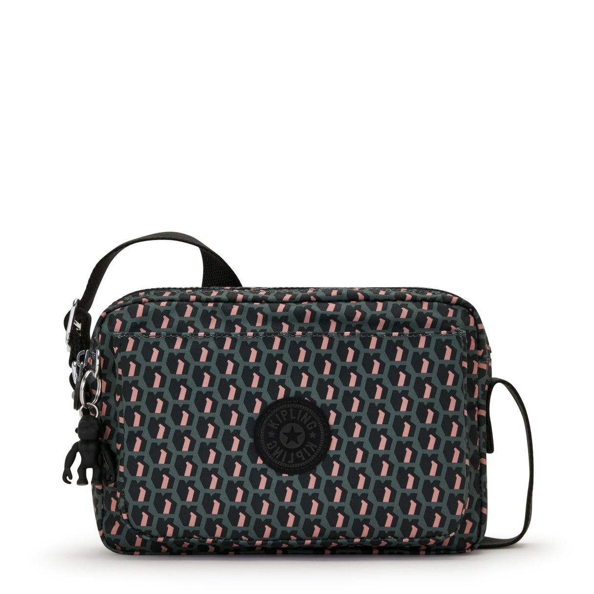 Kipling Abanu M, Bolso con Bandolera para Mujer, Talla única, 3D K Pink