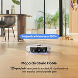 Ultenic T10 Pro Robot Aspirador Autovaciado con Esterilización UV, 60 Días Manos Libres, Robot Fregasuelos LiDAR Navegación 4000Pa, 2 Fregona Giratoria, Auto-Ajuste Potencia para Alfombra