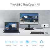 Asus VA24ECPSN Monitor Docking USB de 23.8 Pulgadas, Full HD, IPS, Sin Marco, USB-C, RJ45, 75 Hz, Adaptive-Sync, Altavoces Estéreo, Baja Luz Azul, Sin Parpadeos, Diseño Ergonómico, Montaje en Pared
