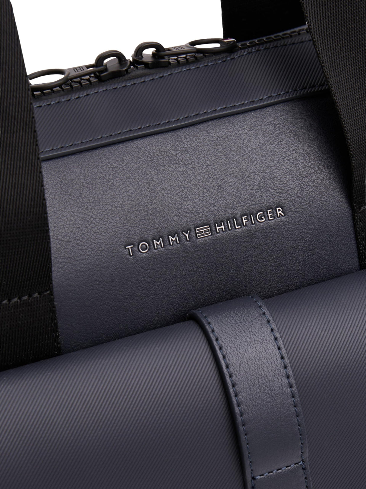 Tommy Hilfiger Maletín para portátil Hombre Foundation con correa para hombro, Azul (Space Blue), Talla Única