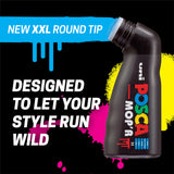 Posca - Marcador Mop'R Pcm-22, Juego De 8, Punta De Sello Redonda 3-19 Mm, Forma Ergonómica