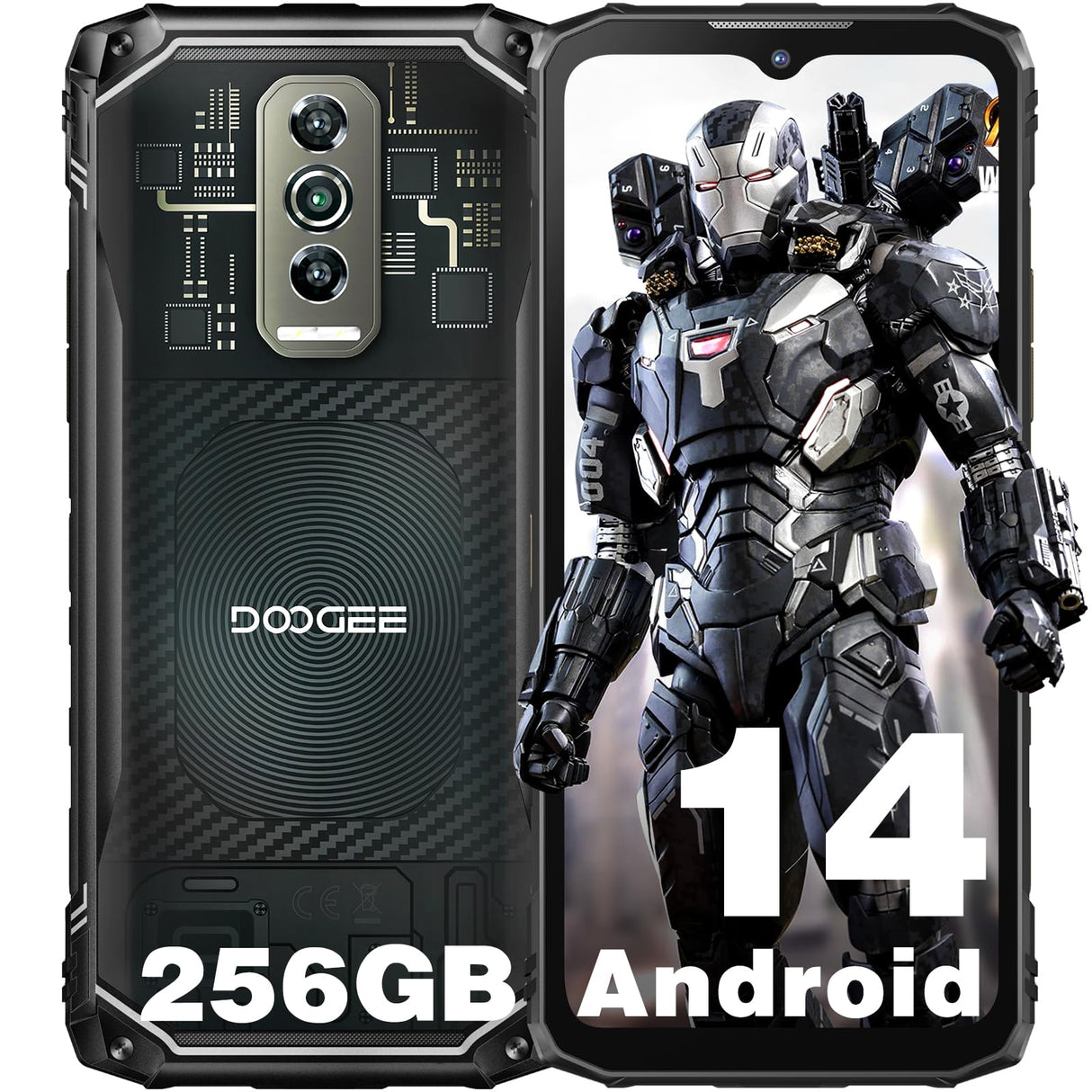 DOOGEE Blade 10 Ultra Rugged Smartphone Android 14 (2024) / IP68/IP69K 4G Dual SIM