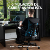 Logitech G29, Driving Force Volante de Carreras y Pedales, Force Feedback, Aluminio Anodizado, Palancas de Cambio, Enchufe Eu, Ps4/Ps3/Pc/Mac, USB 2.0/Alámbrico, PS4, PS3, Window 10.81, Windows 8, Windows 7, Mac OS 10.10+, Negro