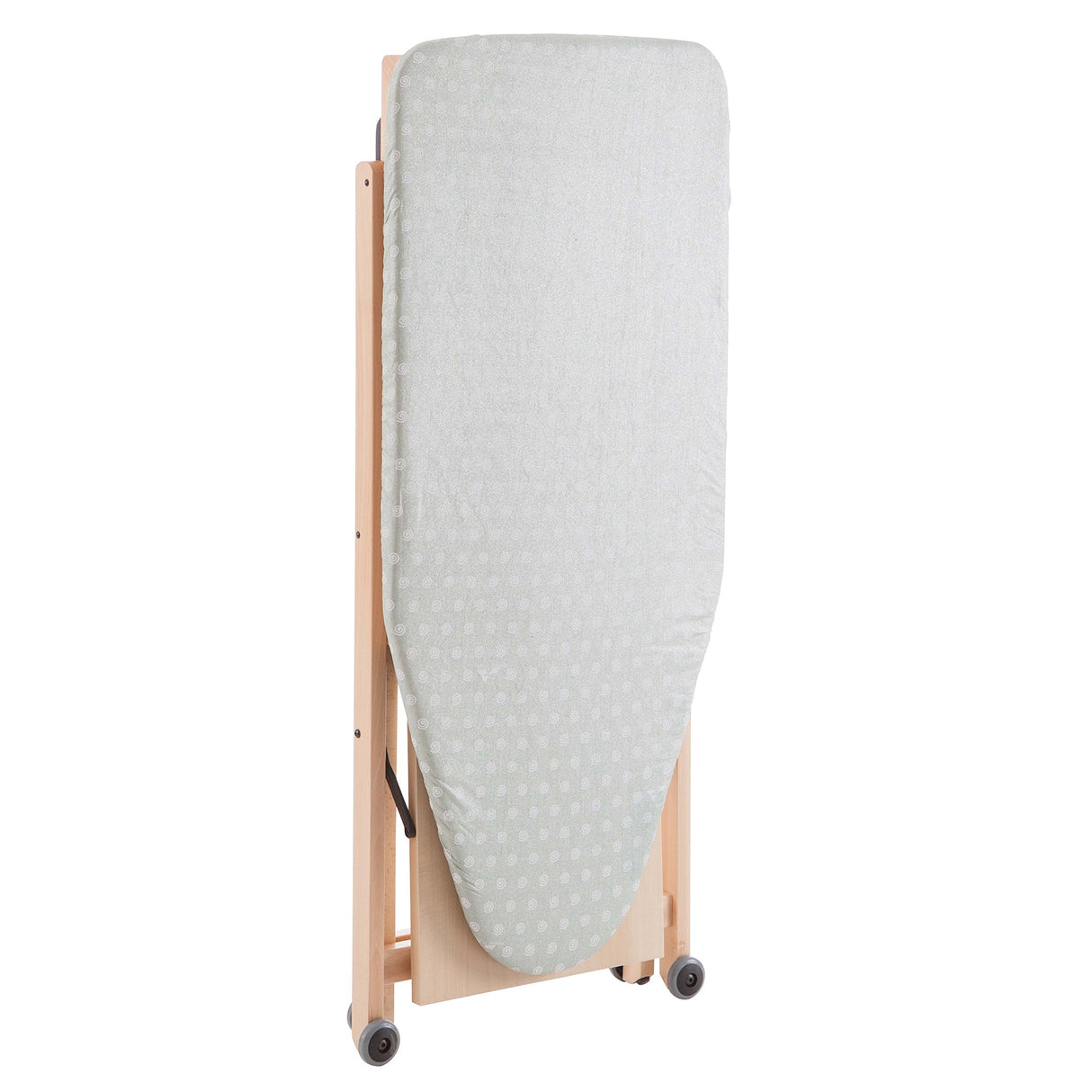 Arredamenti Italia Stirocomodo (621)- Tabla de Planchar Plegable, Hecha en Madera de Haya Maciza, Ajustable 4 Alturas 84-88 - 91-93 cm x 135 cm (Ancho), Acabado Natural