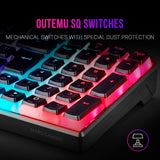Mars Gaming MKULTRA, Teclado Mecánico Negro RGB, Compacto 96%, Switch Outemu SQ Marrón, Español