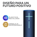 Ultimate Ears Boom 4, Altavoz Bluetooth portátil Resistente al Agua con Sonido de 360 Grados, inmersivo, nítido, Altavoz Flotante con 15 h de batería y Radio de acción de 45 m - Azul