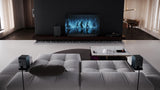 Sharp HT-SPR52021(BK) Pareja de Altavoces Traseros inalámbricos 1.0.1 para conectar a tu Barra de Sonido Q para Experiencia Mejorada, Sonido Envolvente, Dolby Atmos y DTS:X, P. MAX 200W, Negro