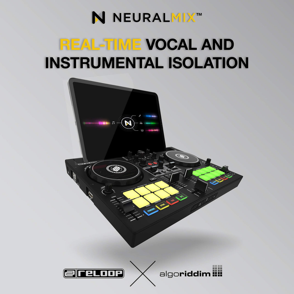 Reloop Buddy Controlador DJ de alto rendimiento y muy compacto para el software djay en todas las plataformas iOS, Mac, PC, Android, iPadOS
