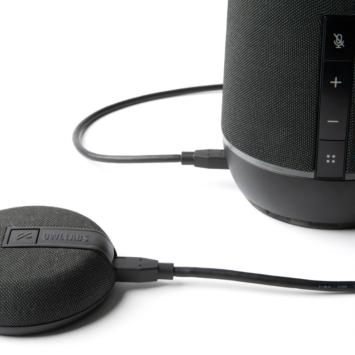 Owl Labs Micrófono de expansión para Meeting Owl 4+ y Meeting Owl 3: amplíe el Alcance del Audio en Espacios más Grandes en 8 pies (2,5 Metros) en la dirección del micrófono - Charcoal