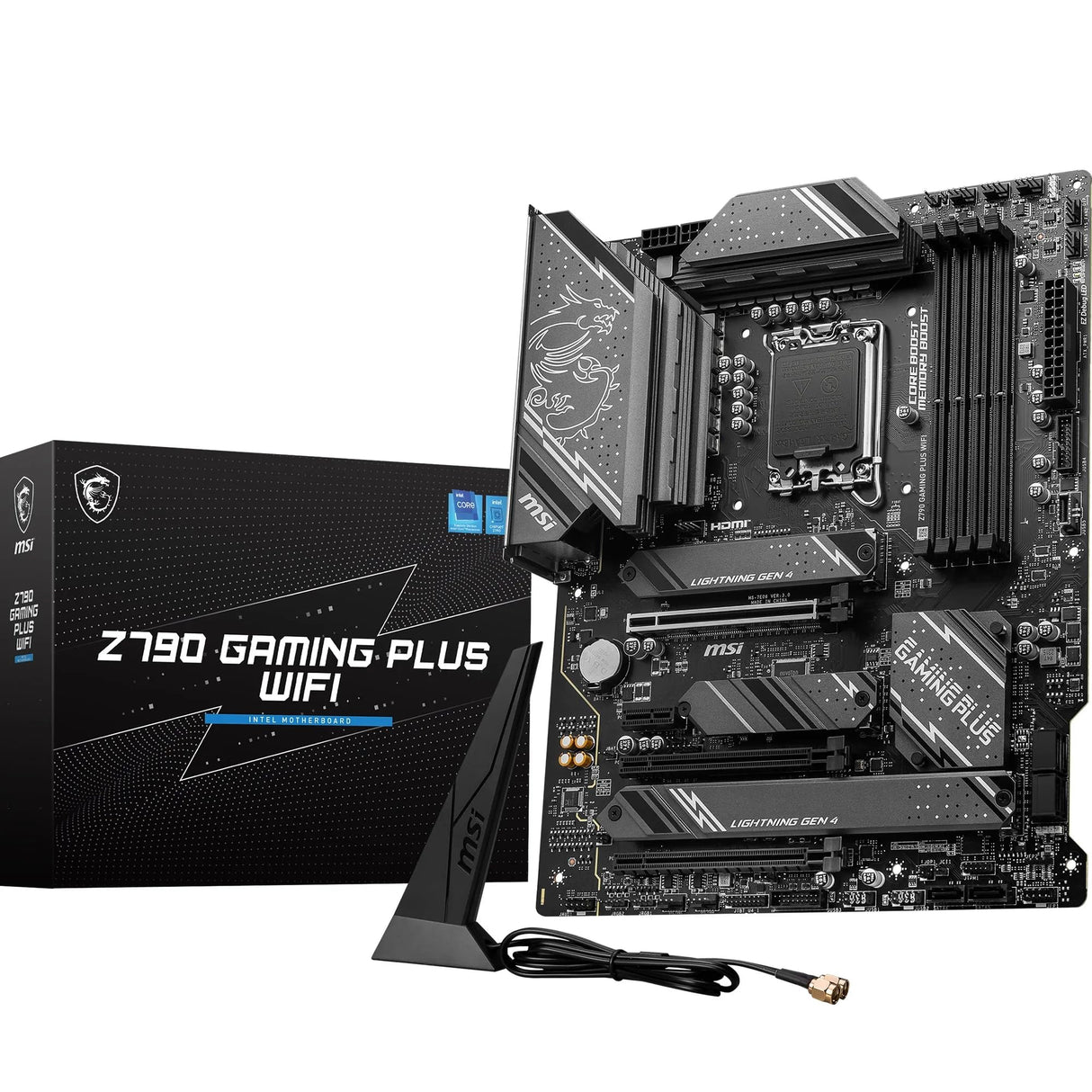 MSI Z790 Gaming Plus WiFi – Placa Base ATX para Gaming, Soporte Intel 13ª Gen, DDR5, WiFi 6, PCIe 5.0, RGB