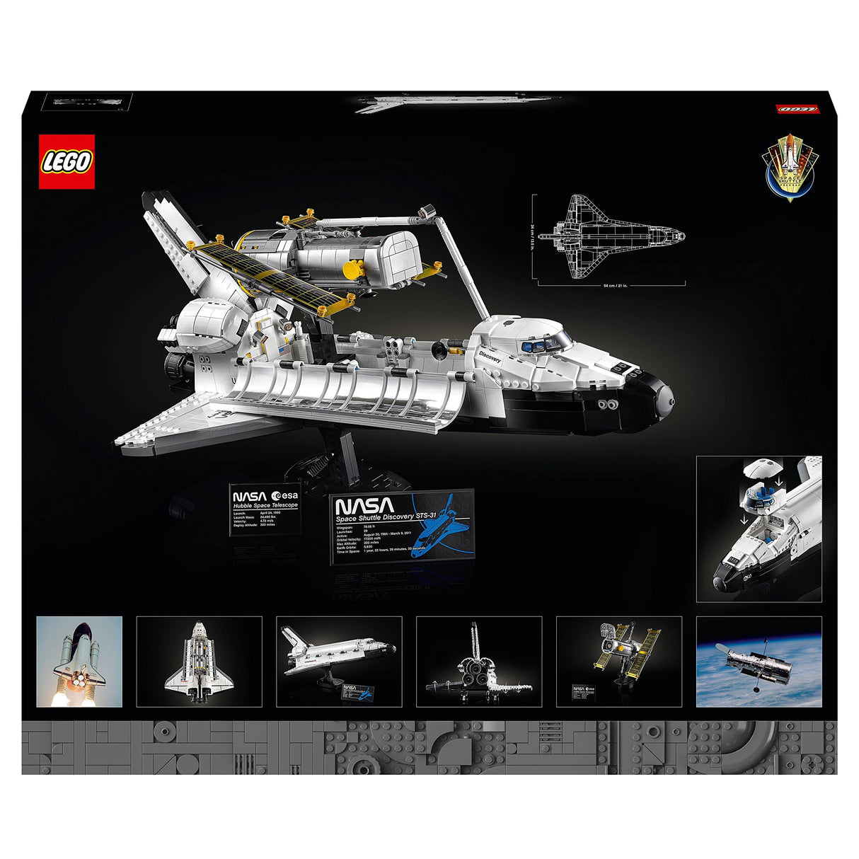 LEGO Icons Transbordador Espacial Discovery de la NASA, Maqueta de Construcción para Adultos de Temática Espacial, Decoración para la Casa y Oficina, Regalo para Hombres y Mujeres 10283